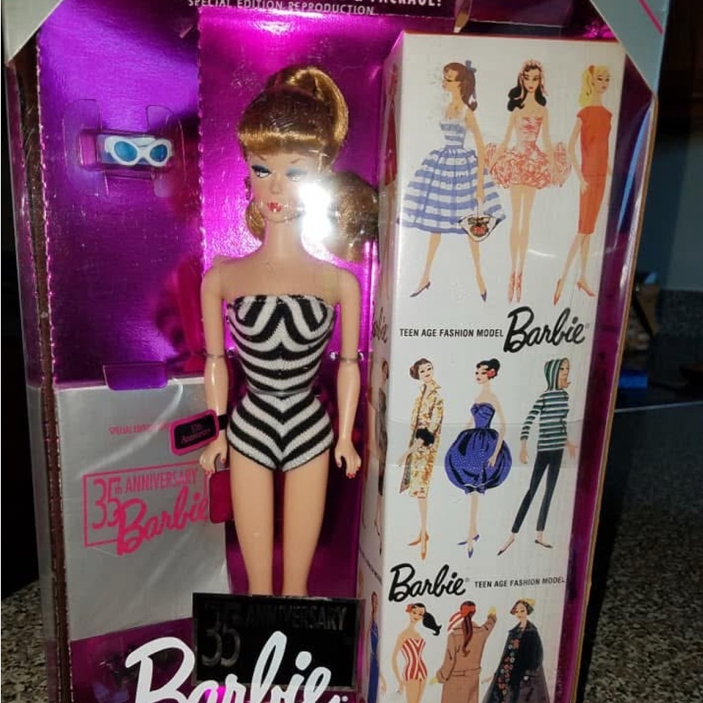 Barbie Special Edition in Black and White Stripes